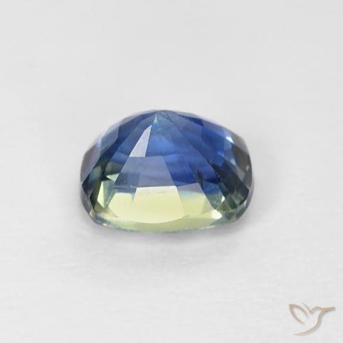 Zafiro Azul natural de 0.81 ct, Forma Cojín, VVS-VS