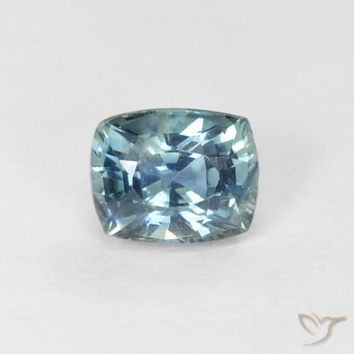 0.66ct Natural Cerceta Zafiro, Forma Cojín, VVS-VS