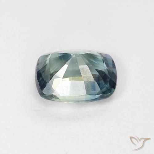 Zafiro Cerceta natural de 0.74 ct, Forma Cojín, VVS-VS