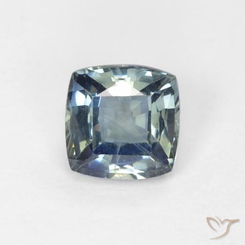 0.89ct Natural Cerceta Zafiro, Forma Cojín, VS