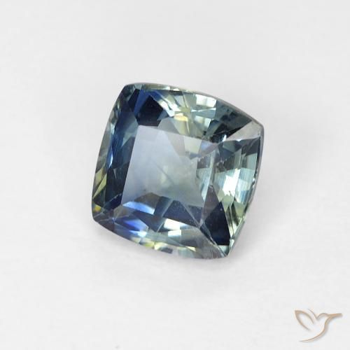 Zafiro Cerceta natural de 0.89 ct, Forma Cojín, VS