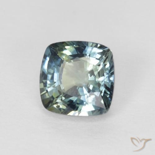 Zafiro Cerceta natural de 0.80 ct, Forma Cojín, VS