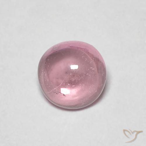 0.49ct Natural Rosado palo de rosa Zafiro, Redondo, Transparente