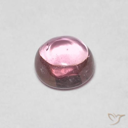 Zafiro Rosado palo de rosa natural de 0.49 ct, Redondo, Transparente