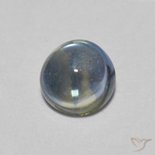 0.42ct Natural Azul pastel Zafiro, Redondo, Transparente
