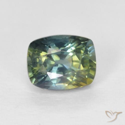 0.85ct Natural Multicolor Zafiro, Forma Cojín, VVS-VS