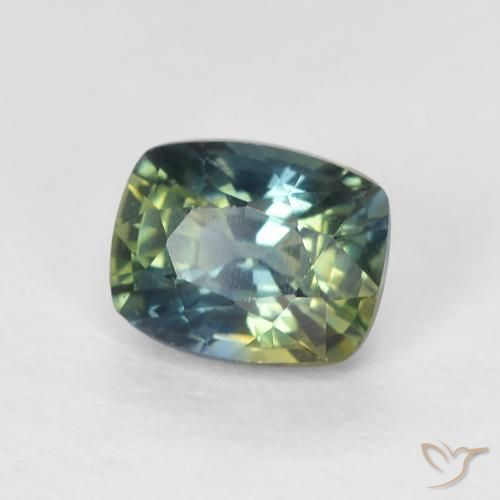 Zafiro Multicolor natural de 0.85 ct, Forma Cojín, VVS-VS