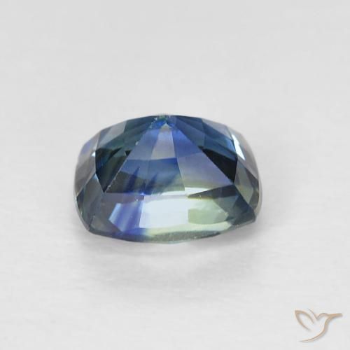 Zafiro Cerceta natural de 0.86 ct, Forma Cojín, VVS-VS
