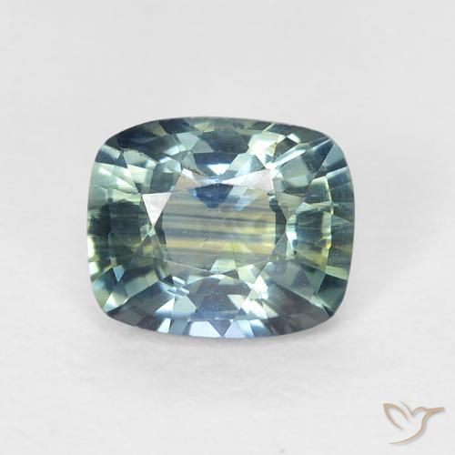 0.78ct Natural Multicolor Zafiro, Forma Cojín, VVS-VS