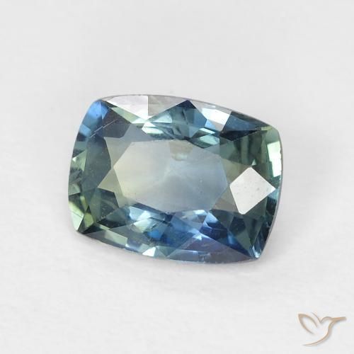Zafiro Cerceta natural de 0.90 ct, Forma Cojín, VVS-VS