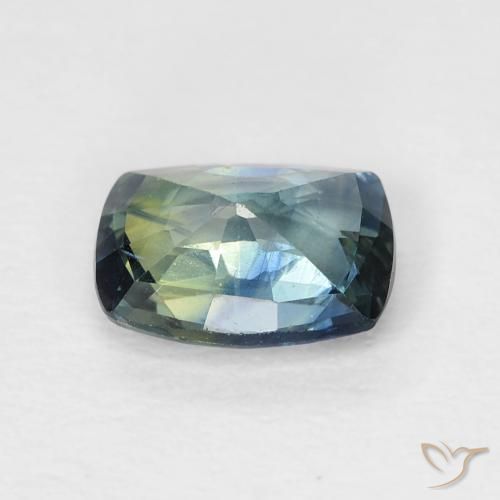 Zafiro Cerceta natural de 0.90 ct, Forma Cojín, VVS-VS