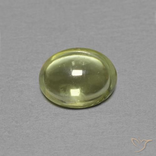 0.46ct Natural Amarillo medio Zafiro, Ovalada, Transparente