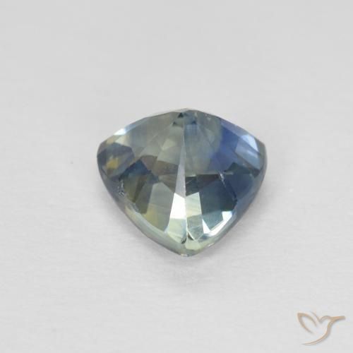 Zafiro Cerceta natural de 0.75 ct, Trillón, VS