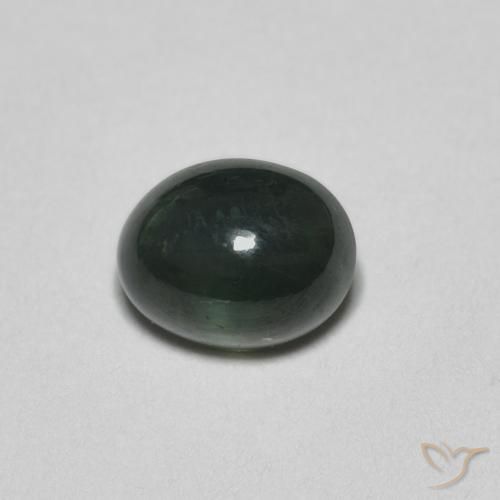 0.67ct Natural Verde Zafiro, Ovalada, Translúcido