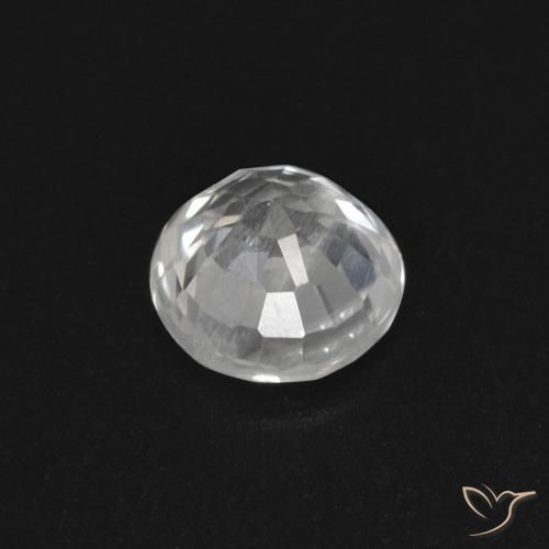 Zafiro Blanco natural de 0.50 ct, Redondo, VS