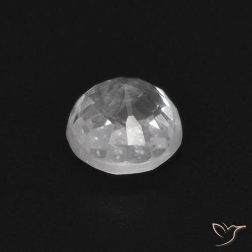 Zafiro Blanco natural de 0.43 ct, Redondo, VS