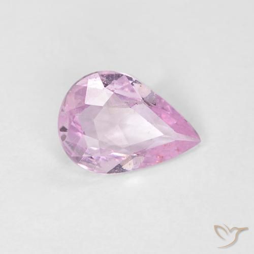 Zafiro Púrpura medio natural de 0.52 ct, En forma de pera, VVS-VS