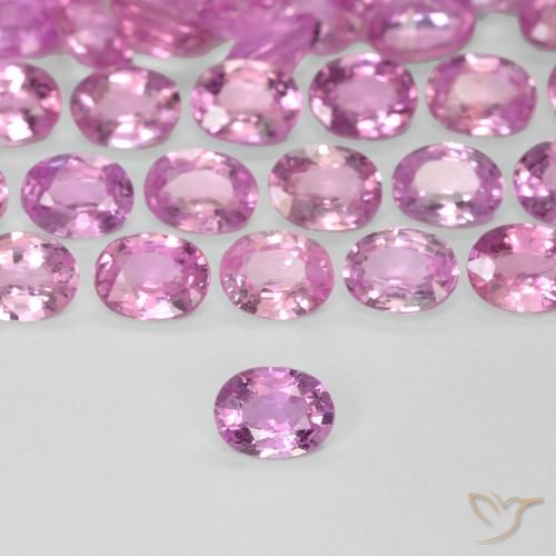 0.21ct Natural Rosado intenso Zafiro, Ovalada, VVS-VS
