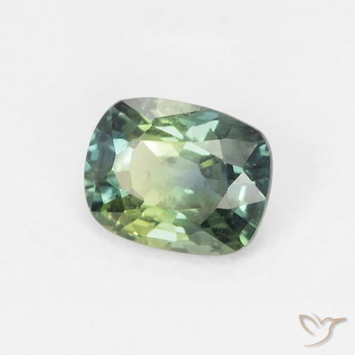 Zafiro Multicolor natural de 0.63 ct, Forma Cojín, VS