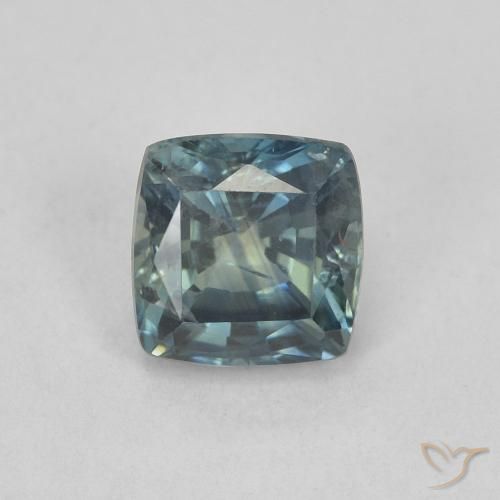 0.88ct Natural Cerceta Zafiro, Forma Cojín, VS