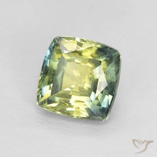 Zafiro Multicolor natural de 0.87 ct, Forma Cojín, VS