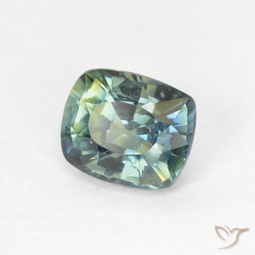 Zafiro Multicolor natural de 0.90 ct, Forma Cojín, VVS-VS