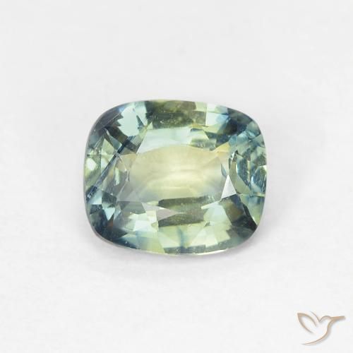 0.95ct Natural Multicolor Zafiro, Forma Cojín, VVS-VS