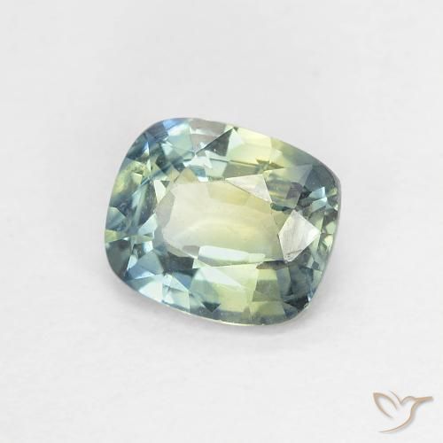Zafiro Multicolor natural de 0.95 ct, Forma Cojín, VVS-VS