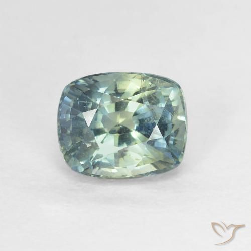 1.27ct Natural Multicolor Zafiro, Forma Cojín, VVS-VS