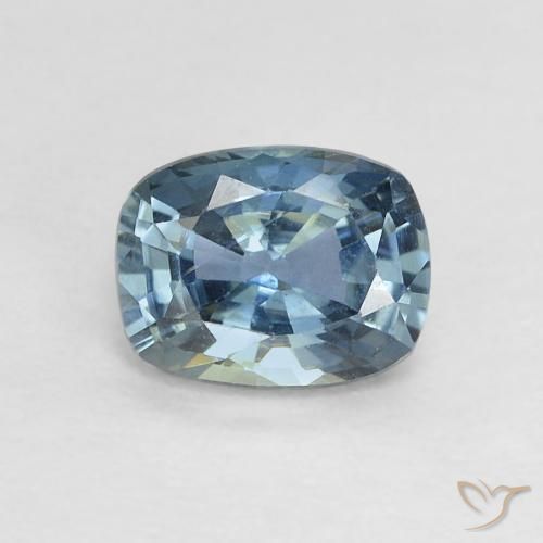 0.60ct Natural Cerceta Zafiro, Forma Cojín, VVS-VS