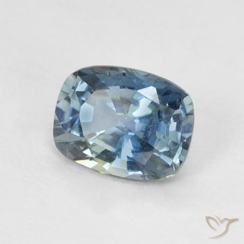 Zafiro Cerceta natural de 0.60 ct, Forma Cojín, VVS-VS