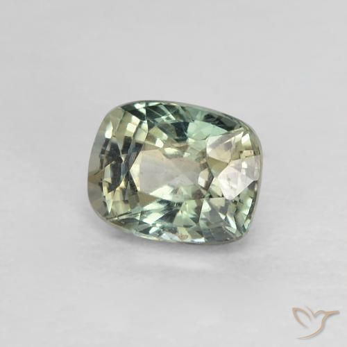 Zafiro Multicolor natural de 0.79 ct, Forma Cojín, VVS-VS