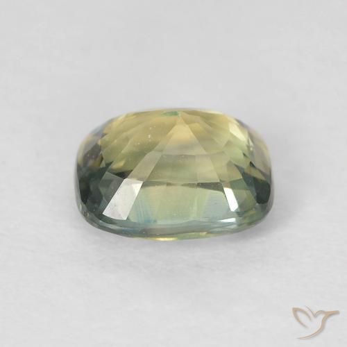 Zafiro Multicolor natural de 1.30 ct, Forma Cojín, VVS-VS