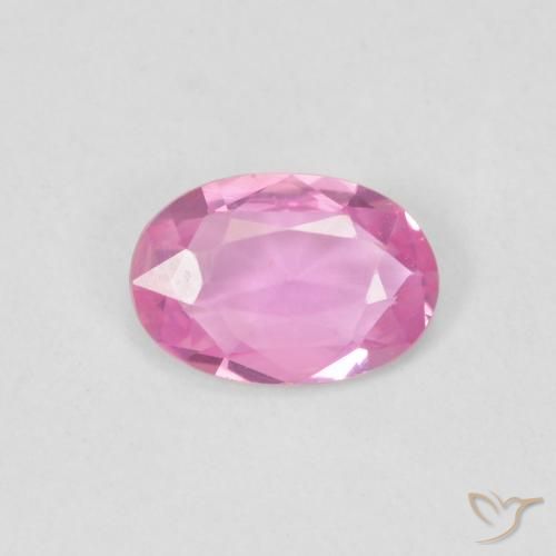 0.44ct Natural Rosado intenso Zafiro, Ovalada, VVS
