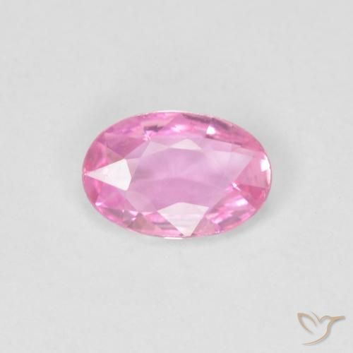 0.40ct Natural Rosado intenso Zafiro, Ovalada, VVS