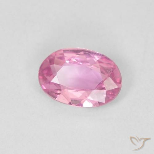 Zafiro Rosa natural de 0.45 ct, Ovalada, VVS