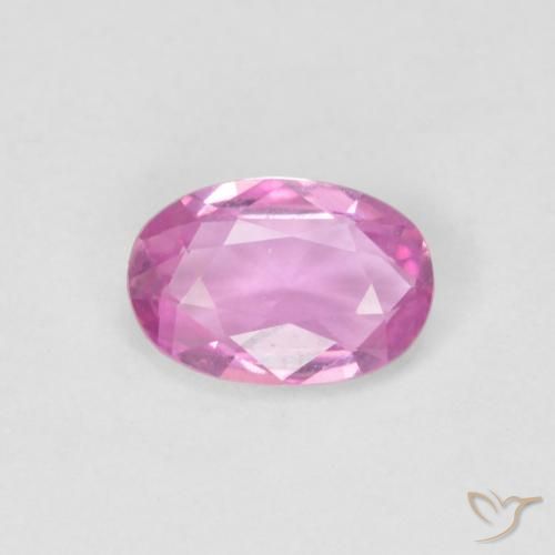0.47ct Natural Rosado púrpura Zafiro, Ovalada, VVS