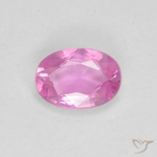 0.52ct Natural Rosado intenso Zafiro, Ovalada, VVS