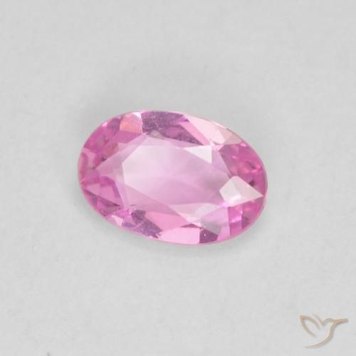 Zafiro Rosa natural de 0.45 ct, Ovalada, VVS