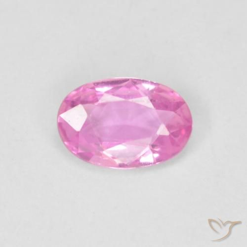 0.44ct Natural Rosado intenso Zafiro, Ovalada, VVS