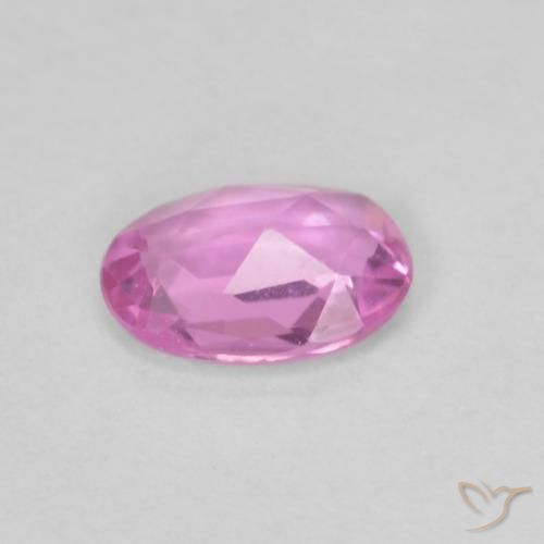 Zafiro Púrpura intenso natural de 0.44 ct, Ovalada, VVS