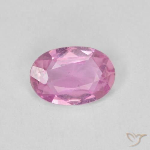 0.38ct Natural Rosado púrpura Zafiro, Ovalada, VVS-VS