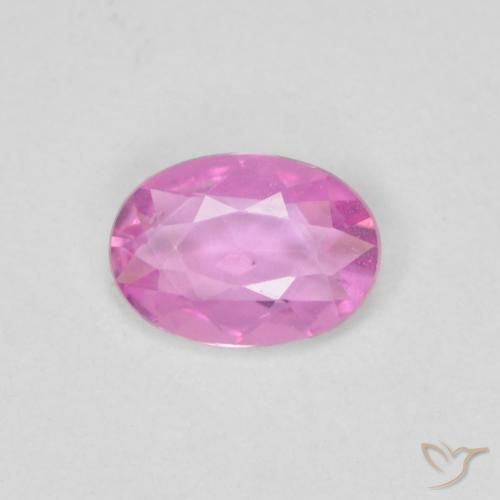 0.37ct Natural Púrpura intenso Zafiro, Ovalada, VVS-VS
