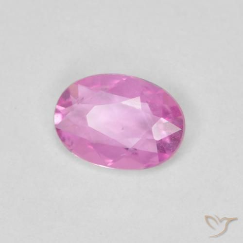Zafiro Púrpura intenso natural de 0.37 ct, Ovalada, VVS-VS