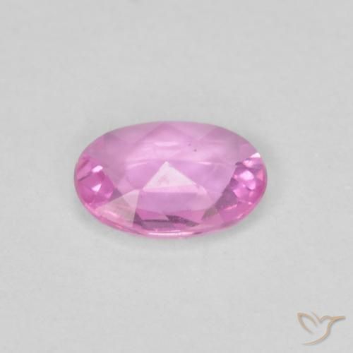 Zafiro Púrpura intenso natural de 0.37 ct, Ovalada, VVS-VS