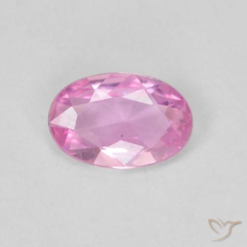 0.40ct Natural Púrpura rosado claro Zafiro, Ovalada, VVS-VS