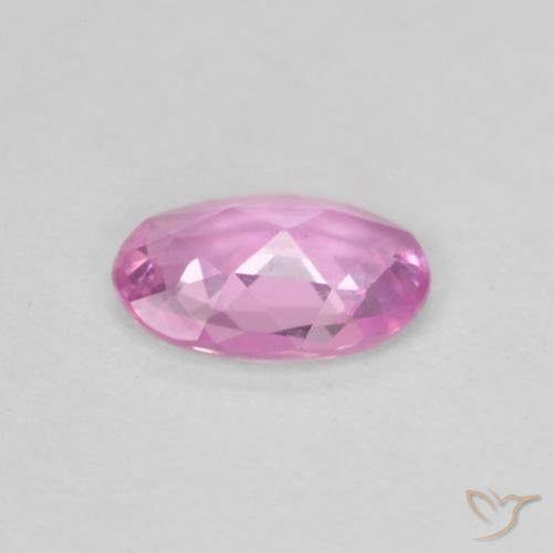 Zafiro Púrpura rosado claro natural de 0.40 ct, Ovalada, VVS-VS