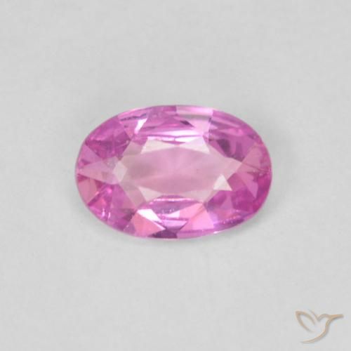 0.40ct Natural Púrpura intenso Zafiro, Ovalada, VVS-VS