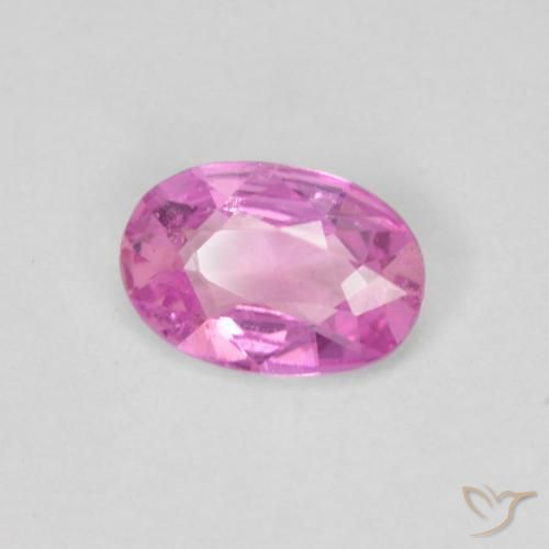Zafiro Púrpura intenso natural de 0.40 ct, Ovalada, VVS-VS