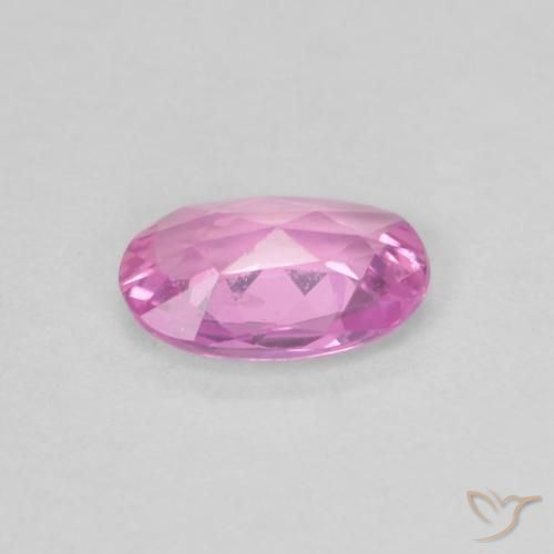 Zafiro Púrpura intenso natural de 0.40 ct, Ovalada, VVS-VS
